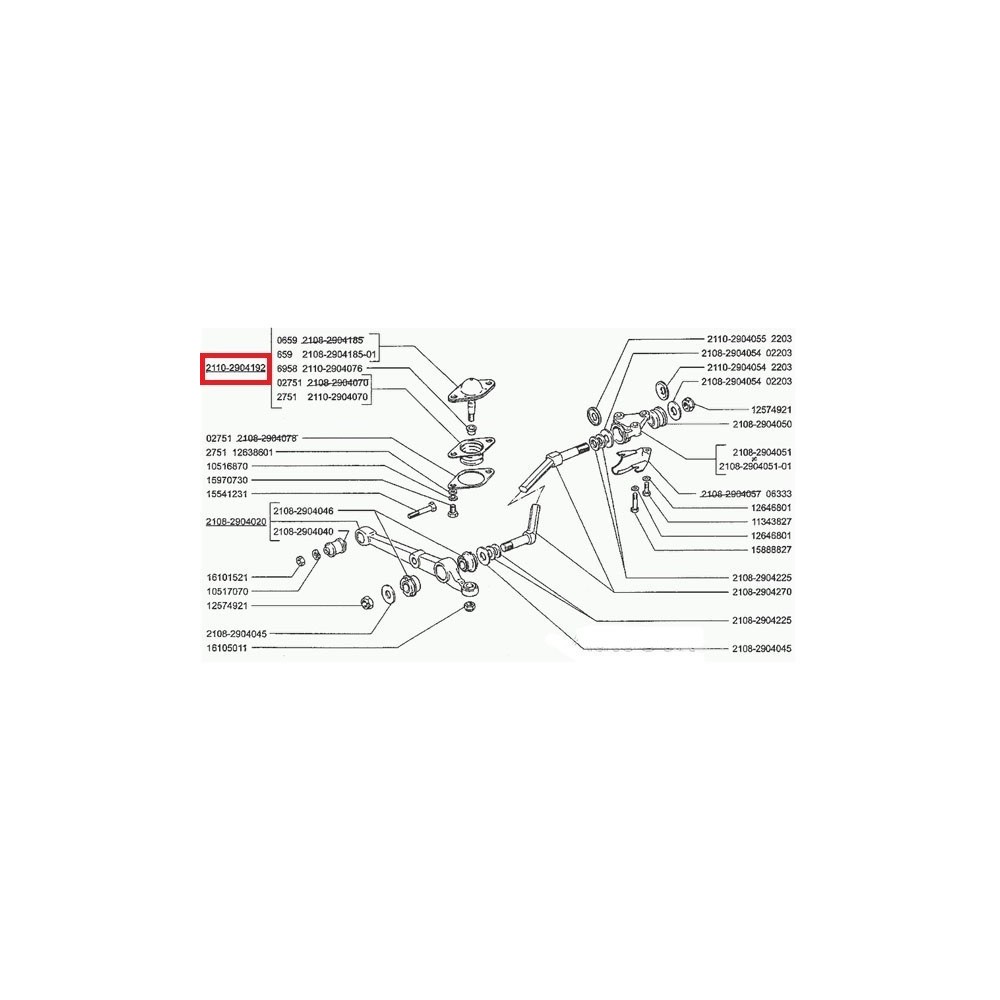 Čap predného ramena AVTOVAZ 2110-2904192