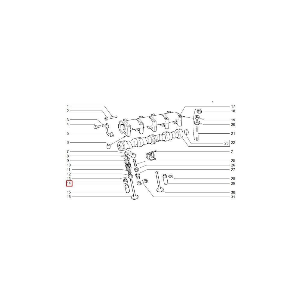 Simering ventilov AVTOVAZ 2108-1007026