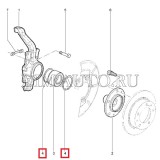 Krúžok predného náboja 2121-3103034