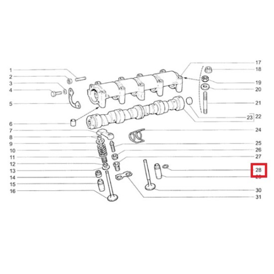 Poistný krúžok vodítka ventilu 2101-1007035