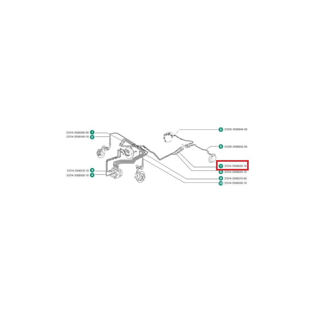 Trúbka ABS AVTOVAZ 21214-3506630-10