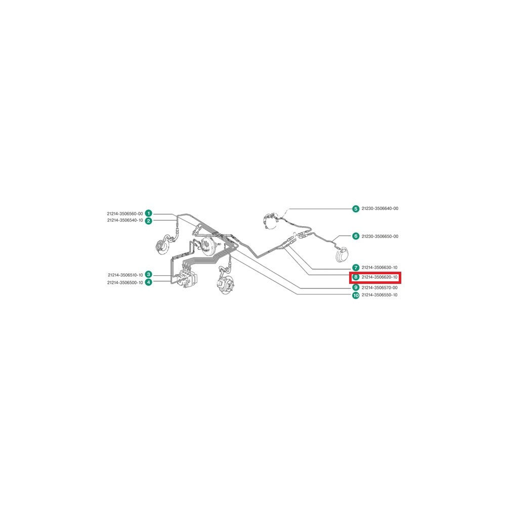 Trúbka ABS AVTOVAZ 21214-3506620-10