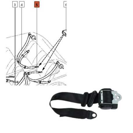 Biztonsági öv hátul középen 21317-821731000